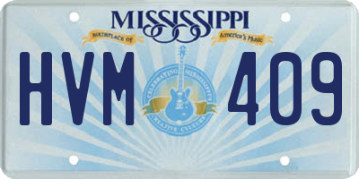 MS license plate HVM409