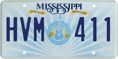 MS license plate HVM411