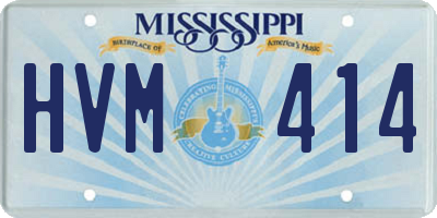 MS license plate HVM414