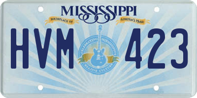 MS license plate HVM423