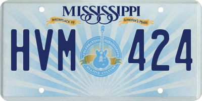 MS license plate HVM424
