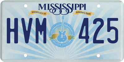 MS license plate HVM425