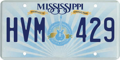MS license plate HVM429