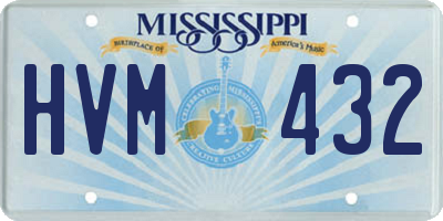 MS license plate HVM432