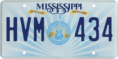 MS license plate HVM434