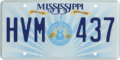 MS license plate HVM437