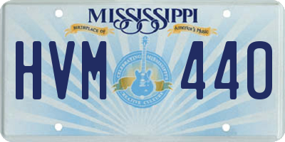MS license plate HVM440