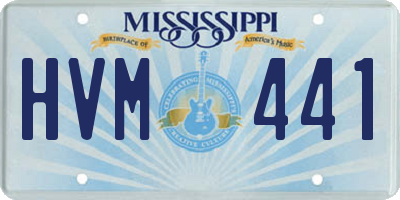 MS license plate HVM441