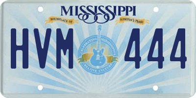 MS license plate HVM444