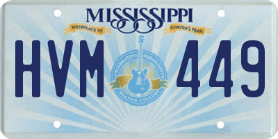 MS license plate HVM449