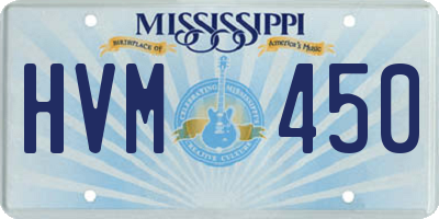 MS license plate HVM450