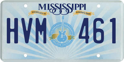 MS license plate HVM461