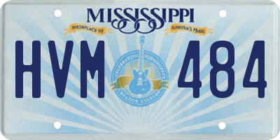 MS license plate HVM484