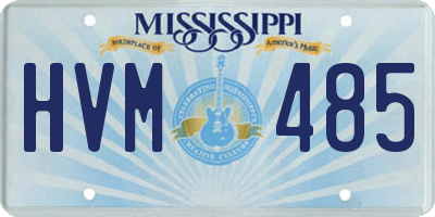 MS license plate HVM485