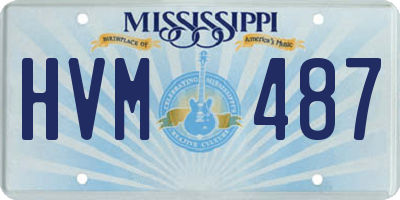 MS license plate HVM487