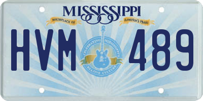 MS license plate HVM489