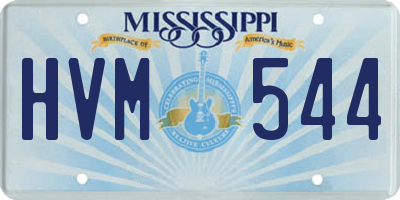 MS license plate HVM544