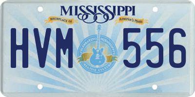 MS license plate HVM556
