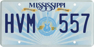 MS license plate HVM557