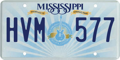 MS license plate HVM577