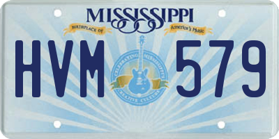 MS license plate HVM579