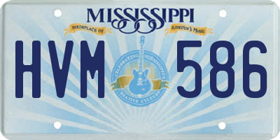 MS license plate HVM586