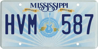 MS license plate HVM587