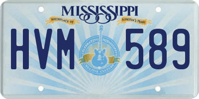 MS license plate HVM589