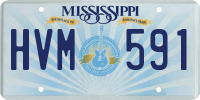 MS license plate HVM591