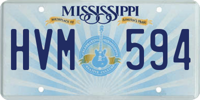 MS license plate HVM594