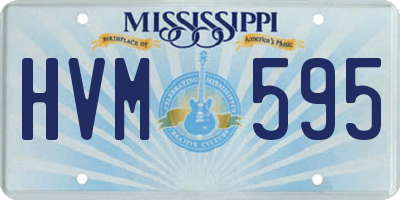 MS license plate HVM595