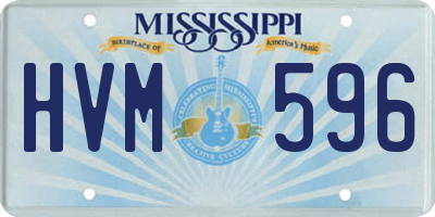 MS license plate HVM596