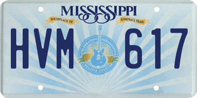 MS license plate HVM617