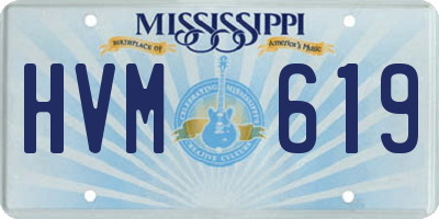 MS license plate HVM619