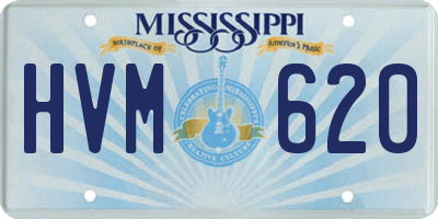 MS license plate HVM620