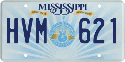 MS license plate HVM621
