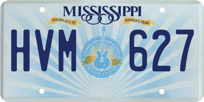 MS license plate HVM627