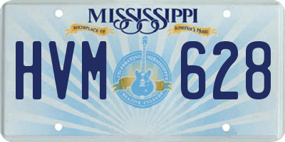 MS license plate HVM628