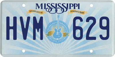 MS license plate HVM629