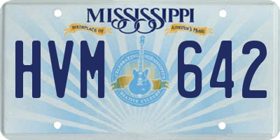 MS license plate HVM642