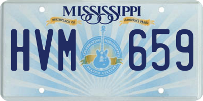 MS license plate HVM659