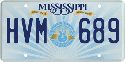 MS license plate HVM689