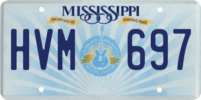 MS license plate HVM697