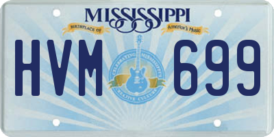 MS license plate HVM699
