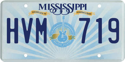 MS license plate HVM719