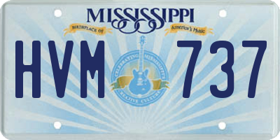 MS license plate HVM737