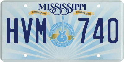 MS license plate HVM740