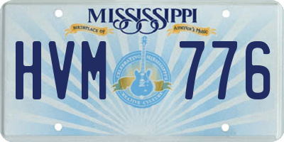 MS license plate HVM776