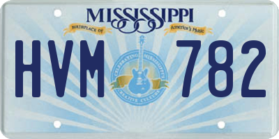 MS license plate HVM782