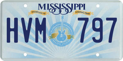 MS license plate HVM797